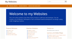 Desktop Screenshot of mywebsites.janpieter.com